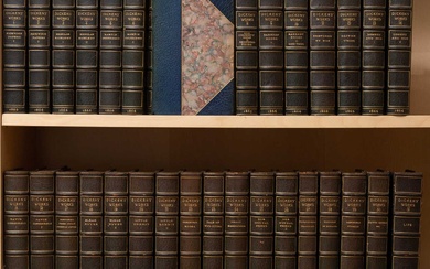 A finely bound, early, and complete set of Dickens's works