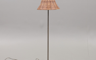 A floor lamp, oxidized brass, AB BEA, Fristad 111, mid 20th century.