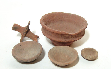 A group of 5 small ancient ceramics