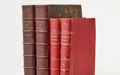 A group of French illustrated books