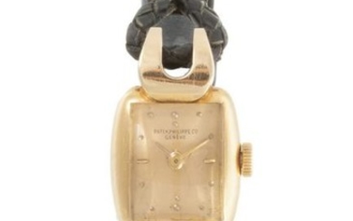 A ladies 18k pink gold Patek Philippe wristwatch