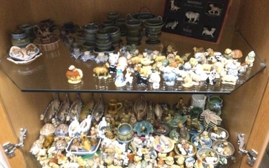 A large collection of Wade whimsies - animals, figures,...