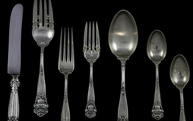 A (lot of 34) Towle Georgian sterling flatware service