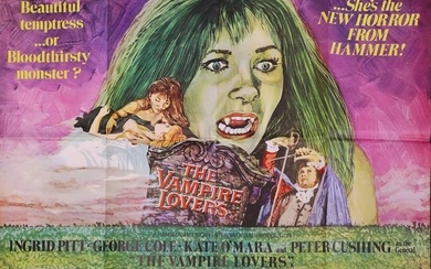 A poster for 'The Vampire Lovers'