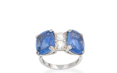 A sapphire and diamond dress ring,, by Geoffrey Rowlandson, 1996