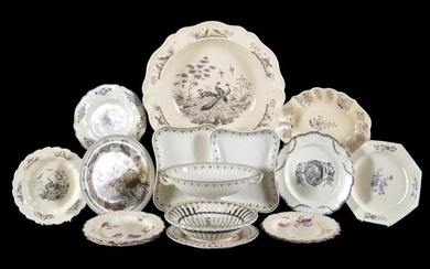 A selection of Wedgwood and related creamware