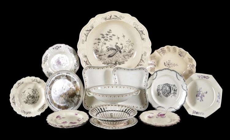 A selection of Wedgwood and related creamware