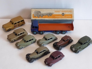 A selection of various mid 20th Century die cast models of c...