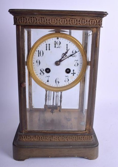 AN EARLY 20TH CENTURY FRENCH FOUR GLASS REGULATOR