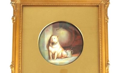 AN EARLY 20TH CENTURY PARAGON CHINA PORCELAIN PLAQUE