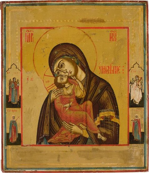 AN ICON SHOWING THE MOTHER OF GOD 'UMILENIE' Russian