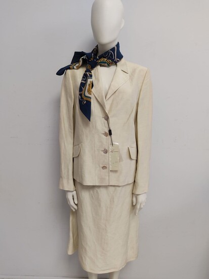 ANNA CASTELLARO Linen suit Size "L / XL"