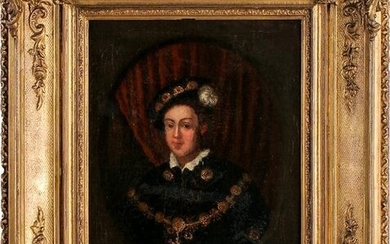 ATTRIBUTED TO FRAN OLJEMALNING (1680 - 1740): PORTRAIT