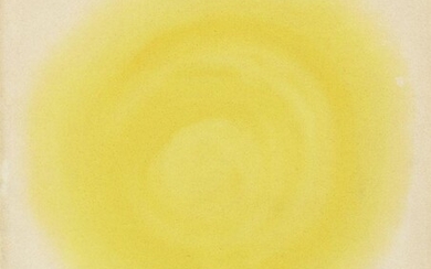 Alastair Morton, Scottish 1910-1963 - Yellow Circle; watercolour on paper, signed with initial lower right 'A', 36.2 x 30 cm (ARR) Provenance: Abbott and Hodler, London (according to the label on the reverse of the frame); private collection