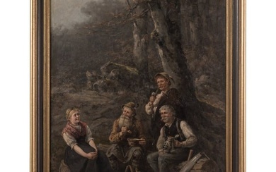 Albert Müller-Lingke, "The Rest in the Woods", German, 19th/early 20th century