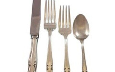 American Classic by Easterling Sterling Silver Flatware Set for 6 Service 24 Pcs