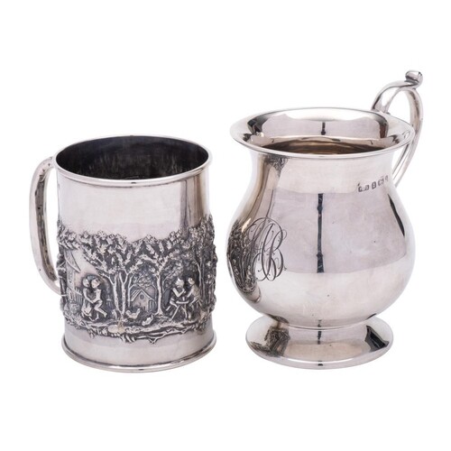 An Edward VII silver christening mug, maker Crisford & Norri...