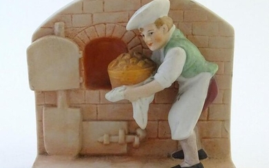 An English flatback fairing depicting a baker and his