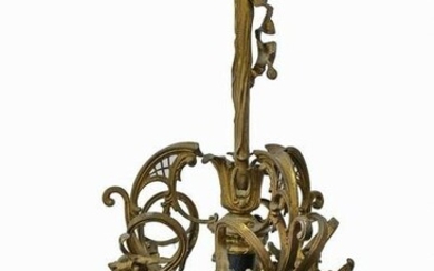 Antique French bronze chandelier