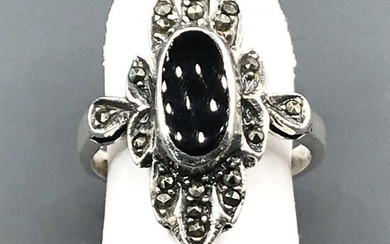 Antique style 925 silver ring
