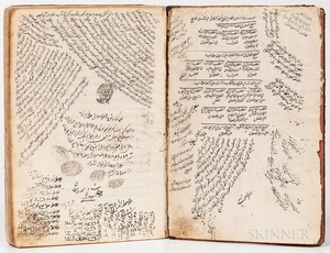 Arabic Manuscript on Paper. Sharhé Akhound Mulla Mohammad Salem (Description of Mulla Mohammad Saleh), 1240 AH [1824 CE].