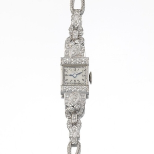 Art Deco Croton Platinum and Diamond Watch