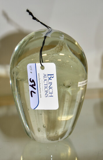 Art Glass Jellyfish Paperweight