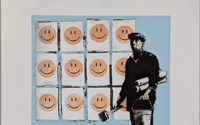 BANKSY (d'après) « Smiley Face Posters »... - Lot 254 - Actéon - Compiègne Enchères