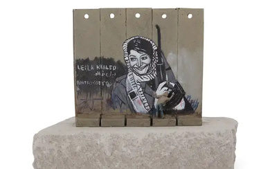 Banksy,British b. 1974- The Walled Off Hotel Souvenir Wall Large (Leila Khaled);...