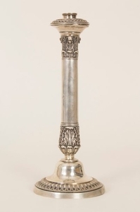 Biedermeier Leuchter / A Biedermeier silver candle…