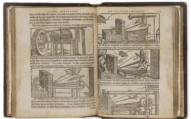 Biringuccio (Vannoccio) La Pyrotechnie, ou Art du feu, contenant dix Livres, Paris, Claude Fremy, 1572.