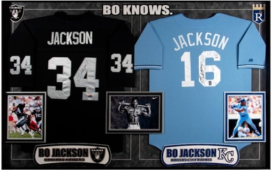 Bo Jackson football/baseball jerseys