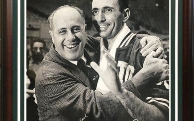 Bob Cousy Red Auerbach signed