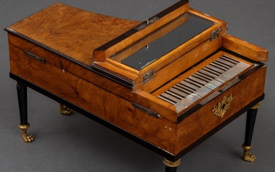 Boîte à couture en forme de piano à queue avec boîte à musique de la...