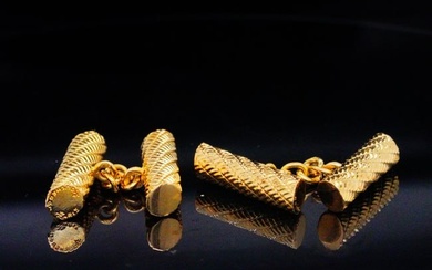 Boucheron Vintage 18K Yellow Gold Cufflinks