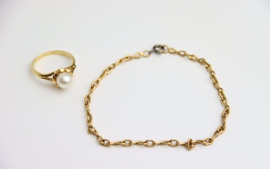 Bracelet en or longueur 20 cm (fermoir métal).... - Lot 54 - Alexandre Landre Nancy