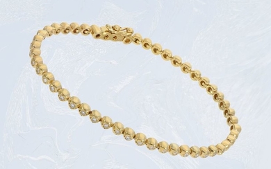 Bracelet: high-quality, handmade tennis bracelet with diamonds, approx....