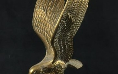 Brass Eagle and Globe on Pedestal