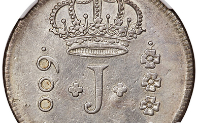 Brazil: , Jose I 600 Reis 1765-R AU Details (Harshly Cleaned) NGC,...