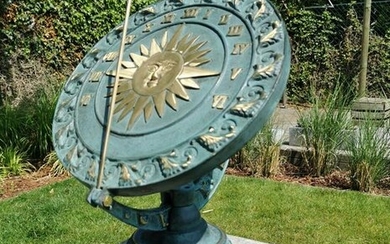 Bronze Sundial - Garden sculpture - Armillary