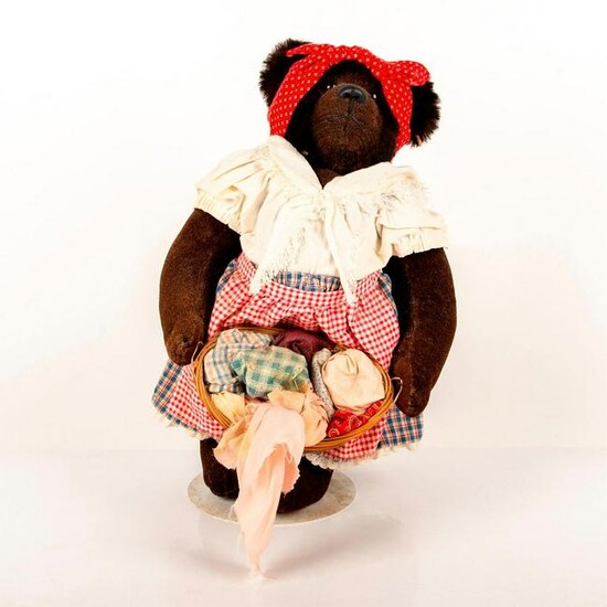 Brown Collectable Laundry Lady Teddy Bear