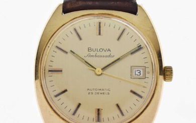 Bulova - Gentleman's Ambassador 9ct gold cased wristwatch, ref. 779-1
