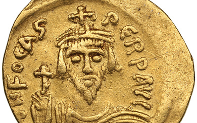 Byzantine Empire, Constantinople AV Solidus - Phocas (AD 602-610)