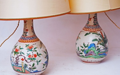 CHINE, vers 1900 Paire de vases en porcelaine... - Lot 54 - Alexandre Landre Paris