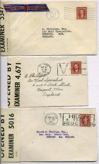 Canadian World War 2 Stamp Issues (6)