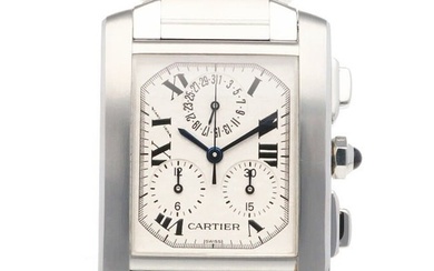 Cartier Tank Francaise Watch Stainless Steel 2303 Quartz Unisex CARTIER Manufactured