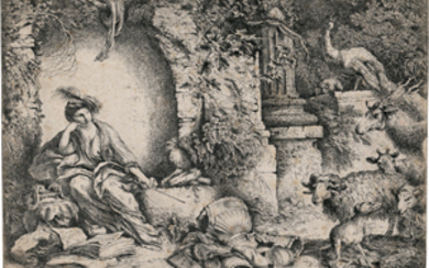 Castiglione, Giovanni Benedetto (1616 Genua - 1670 Mantua)Circe verwandelt die Gefährten des Odysseus in Tiere