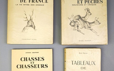 [Chasse]. 4 volumes in-8 brochés: 1/ DELACOUR... - Lot 254 - Richard Maison de ventes