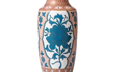 Chinese 20th Century Art Nouveau Style Cloisonne Vase