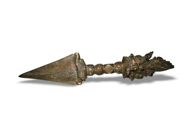 Chinese Bronze Phurba, 19th Century